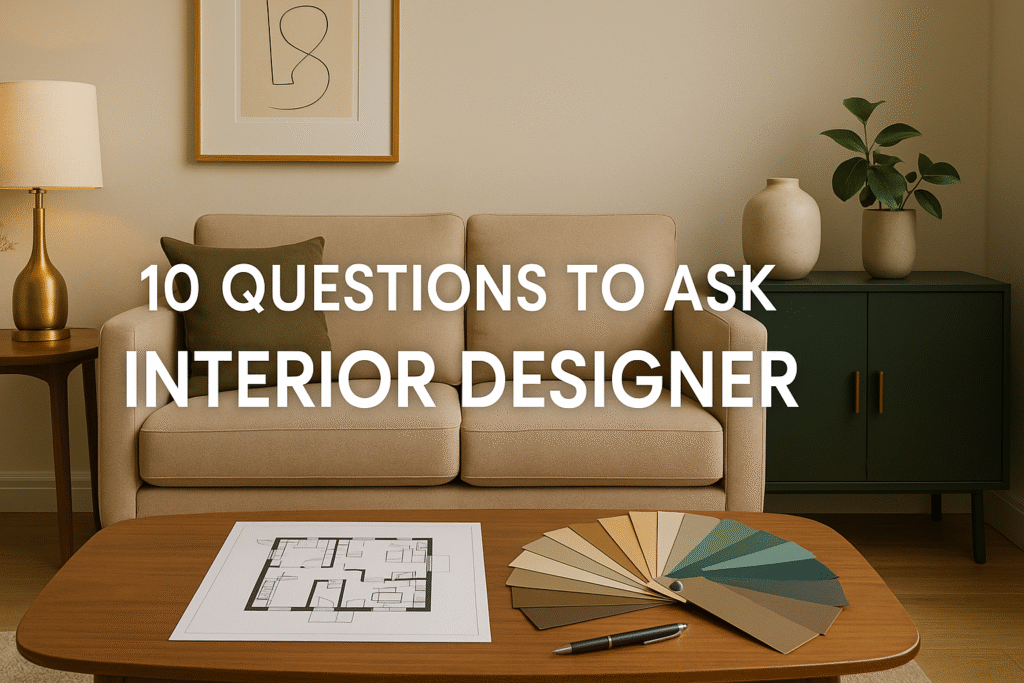 10 Questions To Ask An Interior Designer